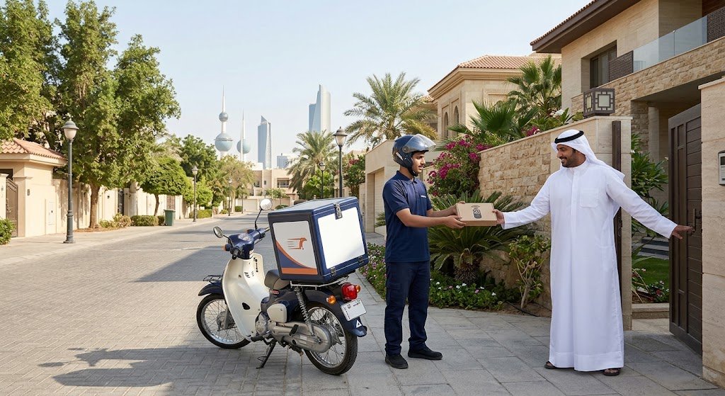 مندوب متخصص يقوم بتوصيل وبرمجة أجهزة التحكم عن بعد (الريموت كنترول) ضمن خدمات توصيل ريموت الجهراء بالكويت
